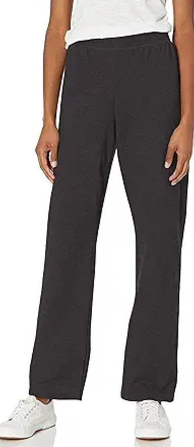 Hanes Women's Sweatpants, EcoSmart Fleece Pants, Pocketless Open-Bottom Sweatpant, Size L