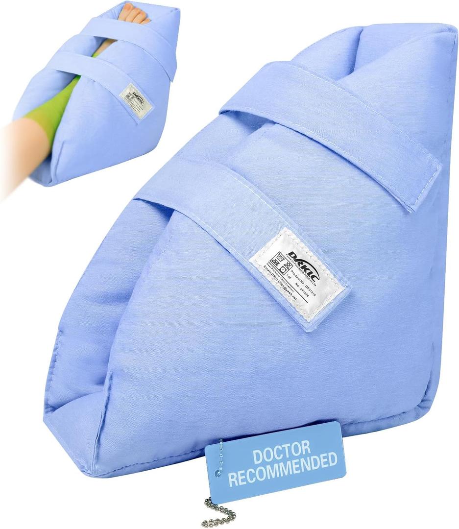 Heel Protector Cushion for Pressure Sores,Adjustable Foot Support Boot Surgery Recovery Supplies for Elderly Bedridden Pressure Ulcer Cushion Ankle Pillow for Bed, Wheelchairs (1 Piece)