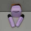 Jeefu Karaoke Machine for Kids, Toys for 3-12 Years Old Girls Gifts, Kids Karaoke Microphone Machine Toy, Best Fun Christmas Birthday Gifts for 5 6 7 8 9 10 11 Years Teens Girl Boys Purple 2 Mic