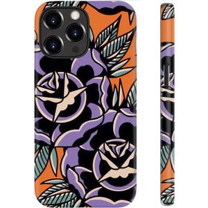 for iPhone 16 Pro Case, Cute Floral Aesthetic Cover for Women | Wireless Charging Compatible, Dual-Layer Hard Shell + Silicone, Shockproof Protective Phone Case for Girls