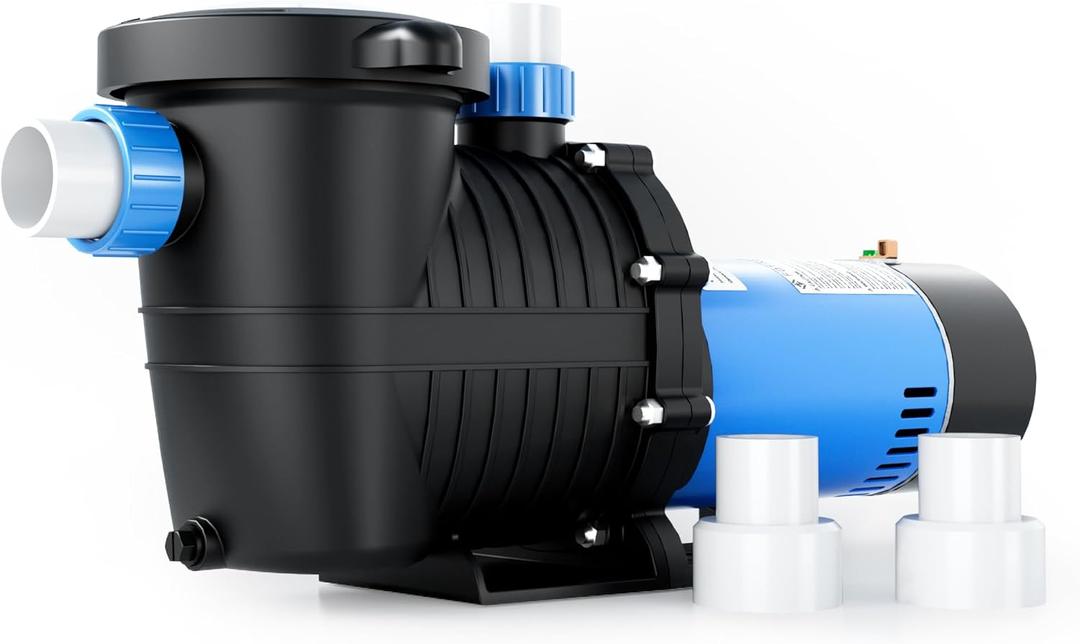 FOTING In/Above Ground Pool Pump, Self Primming (Dual Voltage, 2.5HP, 7000GPH, 115V/230V) 1.5" & 2" NPT Inlet Connectors