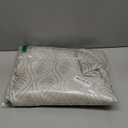 BGment Beige Linen Curtains for Living Room, French Country Leaf Jacquard Botanical Pattern Cottage Core Boho Vintage Grommet Light Filtering Semi Sheer Linen Curtains, 2 Panels, 52 x 84 Inch