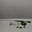 Ghosthorn Fishing Rod and Reel Combo Graphite Telescoping Fishing Pole Portable Travel Kit with Carrier Bag for Freshwater Saltwater (7 ft)