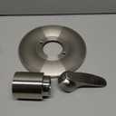 Shower Faucet Handle Trim Kit for Delta Tub and Shower Faucets, Shower Replacement Kit Compatible with Delta Shower Trim Kit, Single-Handle Valve Tub Shower Trim Kit (Brushed)