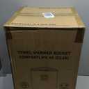 Keenray Large Towel Warmer Bucket, Luxury Towel Warmer for Bathroom, LCD Screen for Time and Temperature, Delay Time Up to 24 Hours, Fits 3 Large Towels, Blankets, Bathrobes, PJ's, Gift for Him & Her (Creamy White)