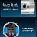 1/4" NPT Digital Gear Flow Meter, 0.5% Accuracy, 0.0265.28 GPM, for Low-Flow, High-Viscosity Liquids, Compatible with Motor Oil, Lubricants, Antifreeze & Hydraulic Systems