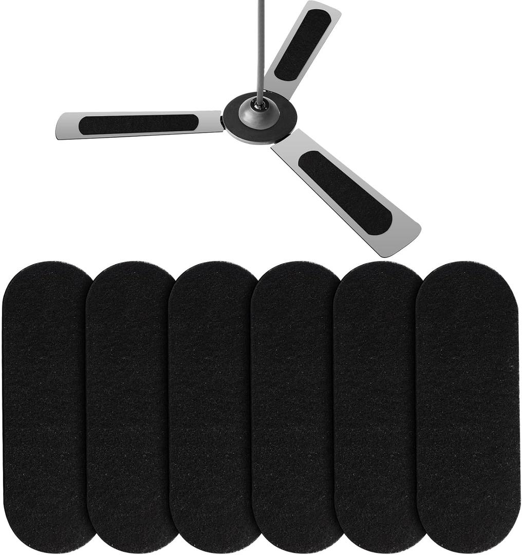 6pcs Ceiling Fan Filters, 0.12 Inch Thickness Activated Carbon Air Filters Ceiling Fan Air Purifier Pads Ceiling Fan Air Filter for Home Office