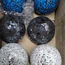 Cunhill 6 Pieces Decorative Balls for Bowls 6.5 cm / 2.5 Inch Orbs Glass Balls for Centerpiece Bowls Mosaic Sphere for Home Decoration Dining Table Christmas Party (Sliver,Turquoise,Black)