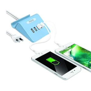 iHome Universal 4 Port USB Charger + Stand NIB Rapid Charge Black