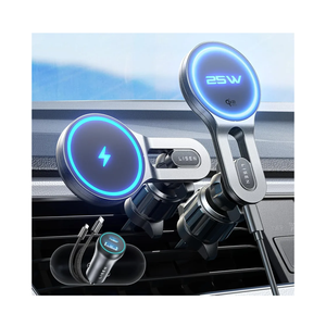 LISEN for Qi2.2 25W MagSafe Car Mount Charger, [Stable & Fast Charging] Magnetic Wireless Car Charger, Car Phone Holder Charger Car Accessories Fits iPhone 17 Pro Max Air 16/15/14/13/ Galaxy S26 Ultra