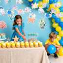 LaVenty Jellyfish Flowers and Bubbles Party Decoration Jellyfish Flowers and Bubbles Hanging Swirl Decoration Party Supplies for Birthday Baby Shower