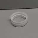 1PC 1M/39.37inch Flexible Bendable Ribbon Rope Panel Moulding Door line Mirror Frame Trim Home Decor Living Room Bedroom(White)