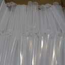 Travel Medicine Container (116mm, 4.6 Inch 100-Pack) | Child Resistant Plastic Storage Tube | Mini Storage Tube for Spices | Airtight, UV Resistant & Waterproof (Clear Plastic)