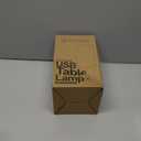 Yarra-Decor Bedside Lamp with USB A+C Port - Touch Control Table Lamp for Bedroom Wood 3 Way Dimmable Nightstand Lamp with Round Flaxen Fabric Shade for Home Office (LED Bulb Included)