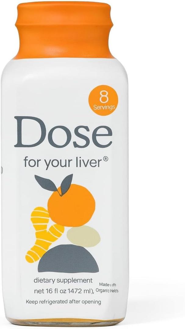 DOSE Liver Support Supplement Shot | 1 Bottle (16 Ounce) EXP: 03/31/2028