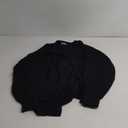 QUALFORT Cardigan Sweaters for Women 100% Cotton Button-Down Long Sleeve Oversized Knit Outerwear, L