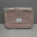 BAGSMART Toiletry Bag Travel Bag with Hanging Hook, Water-resistant Makeup Cosmetic Bag Travel Organizer for Accessories, Shampoo, Full-size Container, Toiletries (Baby Pink, Medium)