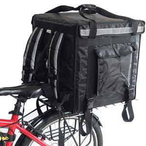 PK-92V: Large Rigid Heavy Duty Food Delivery Box for Motorcycle, Insulated Pizza Delivery Bag for Bicycle/Scooter, Top Loading, 17" x 17" x 17", Collapsible, Waterproof