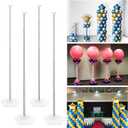 YALLOVE Balloon Column Stand Kit Set of 4, 7 Feet Height Adjustable Balloon Tower Pillar with Reusable Metal Telescopic Design for Birthday, Wedding, Baby Shower, Graduation Party Decoration
