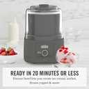 Martha Stewart Ice Cream Maker Machine, 2QT Double Insulated Freezer Bowl