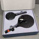 Dual Filtered Shower Heads Combo, High Pressure Rain Shower Head with Handheld Spray Built-in Power Wash, Dual Handheld Shower Head for Hard Water, Remove Chlorine for Healthier Skin-Black