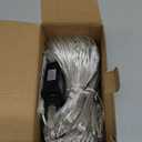 Joomer Christmas Net Lights - 12FT x 5FT 360 LED Plug-in Mesh Lights, Waterproof with 8 Modes, Timer, Connectable for Bushes, Trees, Garden, Outdoor Christmas Decor (Clear Wire, Warm White)