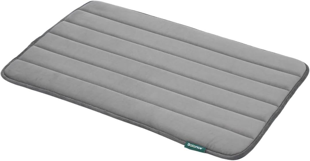 BALANCE Dog Crate Pad, Dog Foam Crate Mat Kennel Pad, Washable Water-Resistant Pet Bed Flat Dogs Cage Mat for Medium Dogs, Brown