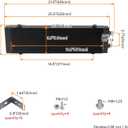 Universal Dual Pass Bar & Plate Oil Cooler Large and Screws Black