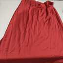 Modegal Women's Satin High Waist Hidden Elasticized Waistband Flared Casual A Line Midi Skirt (Medium)