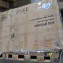 KEIKI Fold-Out Home Office Desks Writing Table with Glass Doors, Drawers, Bookshelf & Storage Shelves, Modern Wooden Convertible Workstation for Work, Study (Walnut)