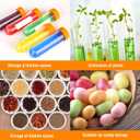 TEKEFT Primary Science Jumbo Test Tubes with Stand, Set of 10 Tubes, Ages 3+