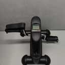 FITKS360 Under Desk Elliptical & Mini Exercise Bike  Seated Electric Leg Exerciser & Magnetic Pedal Machine for Seniors Arms & Legs Workout with Remote, LCD Display& Adjustable Resistance