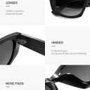 SOJOS Retro Cat Eye Polarized Sunglasses for Women Designer Inspired Sunnies UV400 Protection SJ2607 (Black/Grey)