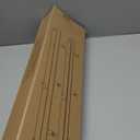 Natural Wood Floating Shelves with Lip, 40 Inch Long White Floating Wall Shelves with Metal Bracket, Set of 2 Picture Ledge Shelf Wall Mounted Shelves for Living Room, Bedroom and Kitchen.