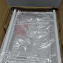 JANE EYRE Rolling Utility Storage Rack Cart on Wheels, Trolley Carft cart, Multi-Purpose Organizer Shelf (White, 4 Tier)