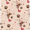 16x24 Inches Corgi Kitchen Towel  Dog Paw Heart Bone Print  Cute Pet Tea Towel for Dog Lovers, Gift for Corgi Owners