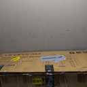 Over The Toilet Storage Cabinet, Farmhouse Storage Cabinet 32 Inches Width Over Toilet with 2 Barn Door and Toilet Paper Holder Stand, White Toilet Rack for Bathroom, Laundry, Restroom (Brown)