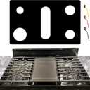 Stove Cover For GE General 30 Inch Gas Range Model JGBS86SPSS JGBS86EPES, Upgraded 0.5MM Thickness Reusable Burner Guard For For GE Gas Stove Top Protector