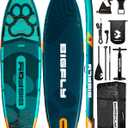 Bigfly 11'635" Super Wide Inflatable Stand Up Paddle Board, Ultra Stable Wide SUP for 2+1 People/Family/Big Size, 100L Backpack, All-Round Sup Board, US Big Fin