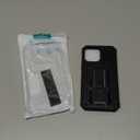 FNTCASE for iPhone 13 ProMax Case: Military Grade Shockproof Protective Phone Cover with Kickstand  Dual Layer Full Protection Matte Textured Drop Proof Heavy Duty Hard Cases  6.7 Inch Black