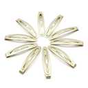 Dofash 20Pcs Snap Hair Clips Hair Grips Metal Hair Clips 4.5Cm/1.77In Hair Accessories For Girls Blonde)