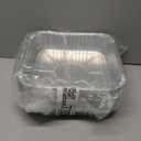 8"x8" Aluminum Foil Pans Disposable - 20 Pack Square Baking Pans Disposable Grill Accessories Meal Prep Containers Heavy Duty Tin Foil Pan for Baking Cake, Oven Cooking, Heating, Storing