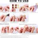 3 x Semi Cured Gel Nail Strips 20 Pcs Gel Nail Stickers for Women Nail Art for Use with Any UV/LED Lamp Nails Wraps Easy to Apply & Remove - Gradient Rainbow Butterfly Scale