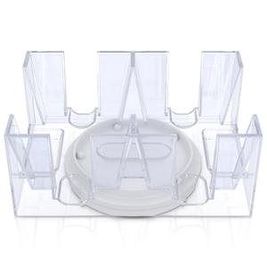 Canasta Card Holder - 6 Deck Plastic Revolving Card Game Holder Playing Cards Tray Rotating 360° Organizes Multiple Decks for Canasta, Poker and More | Lightweight, Durable with Smooth Rotation Canasta Card Holder - 6 Deck Plastic Revolving Card Game Holder Playing Cards Tray Rotating 360° Organizes Multiple Decks for Canasta, Poker and More | Lightweight, Durable with Smooth Rotation