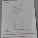 ROCKPOINT Stainless Steel Table for Prep & Work with Caster Wheels 24x48 Inches, NSF Metal Commercial Kitchen Heavy Duty Table with Adjustable Under Shelf and Table Foot for Restaurant, Home and Hotel