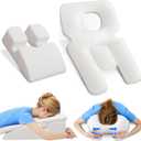 Post Surgery Face Down Pillow Set, BBL Pillows After Post Eye Surgery Recovery, Memory Foam Pillow with Removable Cover