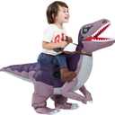 HSCTEK Inflatable Toddler Dinosaur Costume Boys Girls (4-6, Velociraptor)