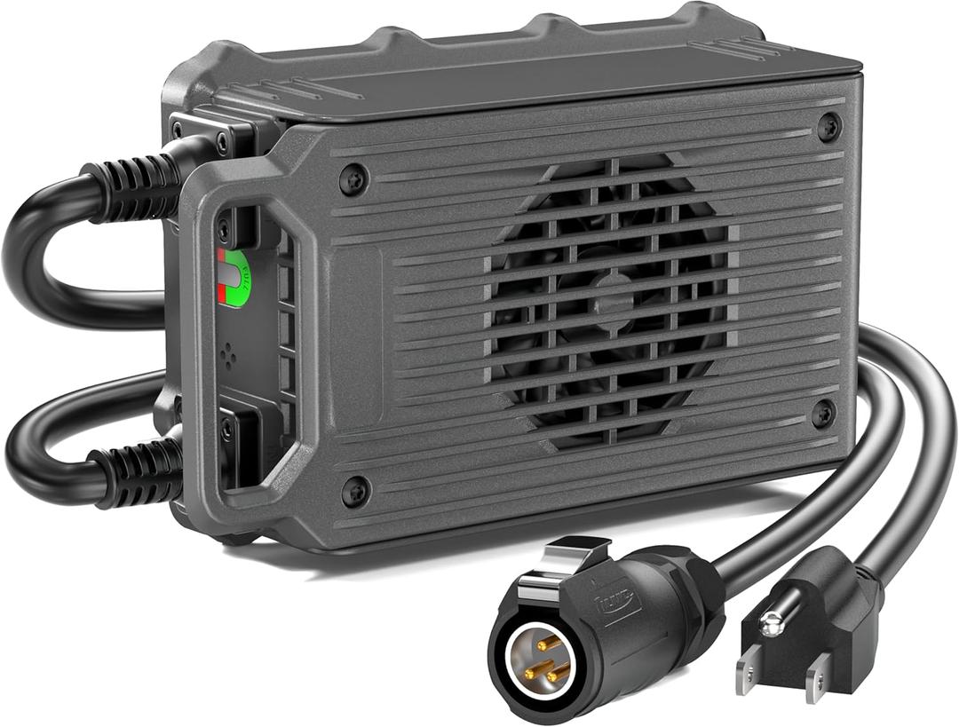 UL Listed 67.2V 10A Fast Charger Compatible with Surron Light Bee X Segway X260 Sur-Ron Electric Dirt Bike 2025, IP65 Waterproof Battery Power Adapter for 60V eBike with Cooling Fan, Same Original