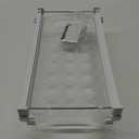 Smart Design Adjustable Sliding Pull Out Egg Drawer - Holds 18 Eggs - BPA Free - Fridge Bin, Refrigerator Holder Box, Clear Plastic Freezer Container, Food Storage Shelf, Organizer Tray - Clear