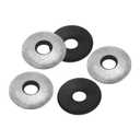 2 x PATIKIL 1/4" x3/4" EPDM Bonded Sealing Washers, 200 Pieces Galvanized Neoprene Rubber Backed Screw Gasket for Industrial Home Machinery Ships Roof (#14x1/4)